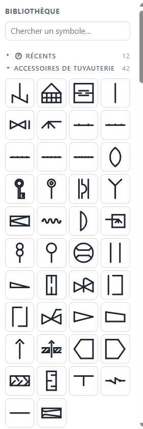 Le catalogue de symboles d'OTICAD