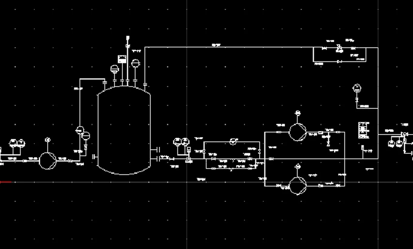 Le DXF exporté par OTICAD, ouvert dans un logiciel de CAO